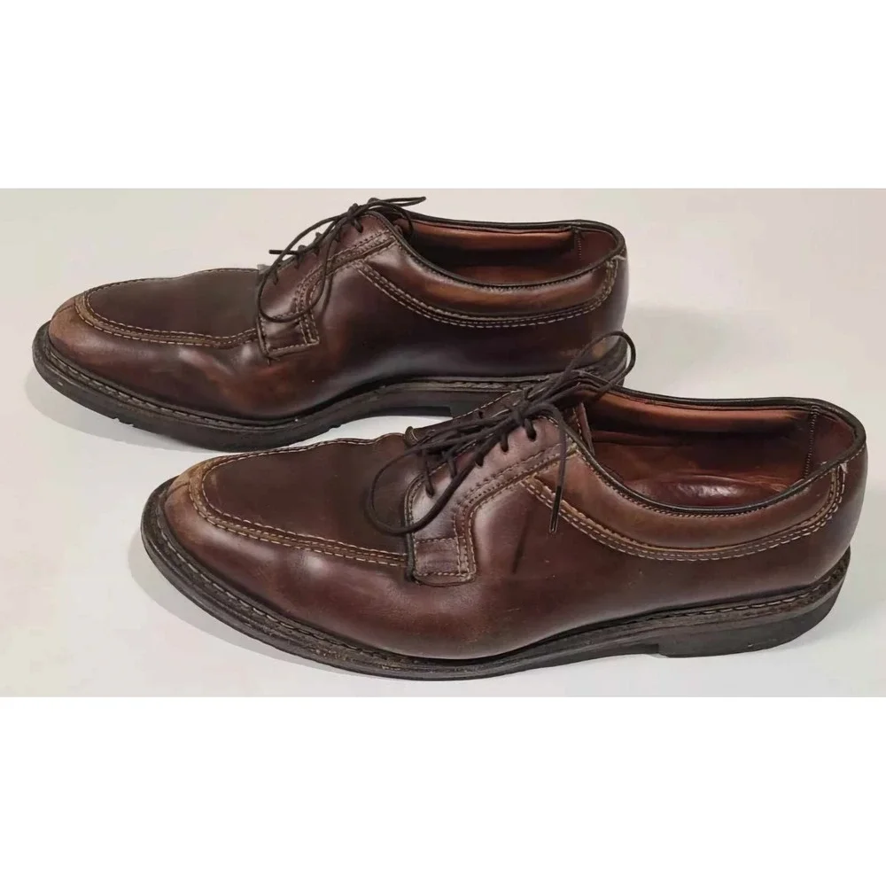 Allen Edmonds Wilbert Brown‎ Leather Split Toe Oxford Shoes Mens 11201